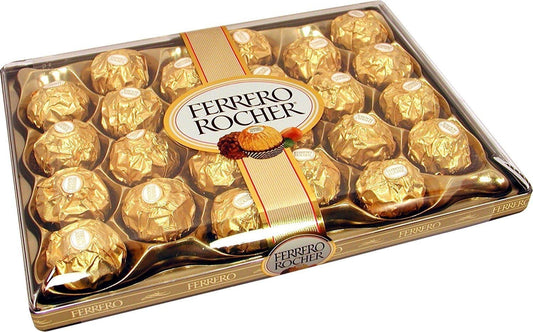 Ferrero Rocher Milk Chocolate 24 Piece 300g Gift Box β Premium Christmas Chocola