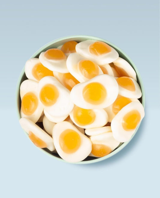 Fried Eggs Fruity Jelly Gummy Sweets Retro 1kg Bag