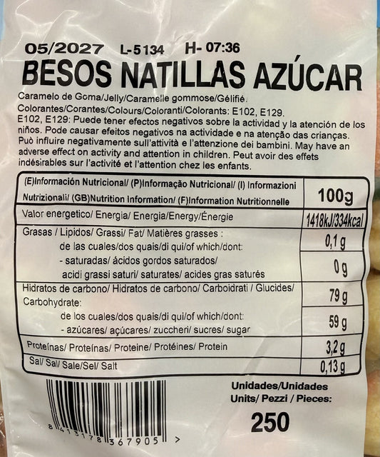 Vidal Fizzy Caramel Kisses 1.5Kg | Caramel Flavoured Fizzy Gummy Gluten Free