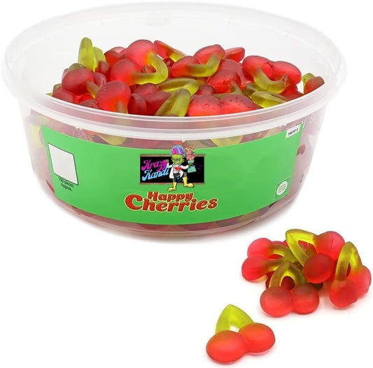Haribo Happy Cherries Tub 780g – Retro Fruity Gummy Jelly Sweets Party Bulk Mix